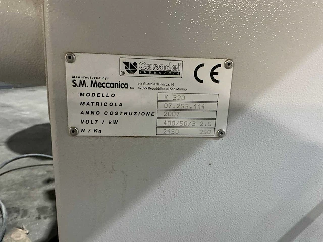 Casadei - 2007 - k 320 - kantaanlijmmachine - afbeelding 9 van  9