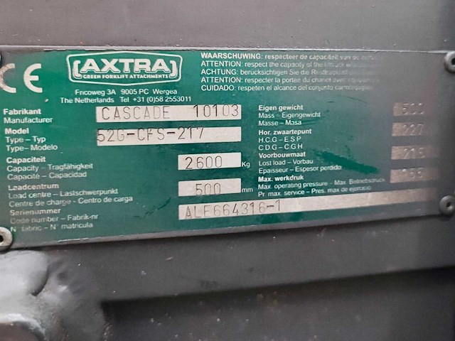 Cascade - 2008 - 52g-cfs-217 - vorkenspreider - afbeelding 5 van  6