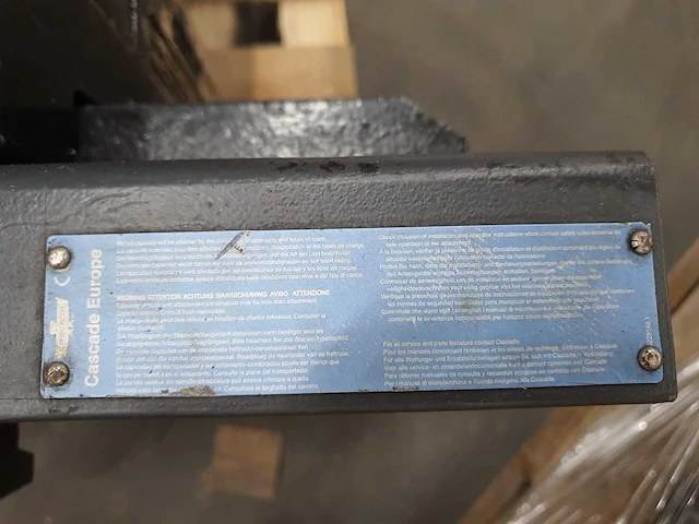 Cascade - klem 2200kg - 480mm-1800mm - heftruck toebehoren - afbeelding 6 van  6