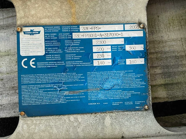 Cascade 33e-fps vorkversteller - afbeelding 3 van  5
