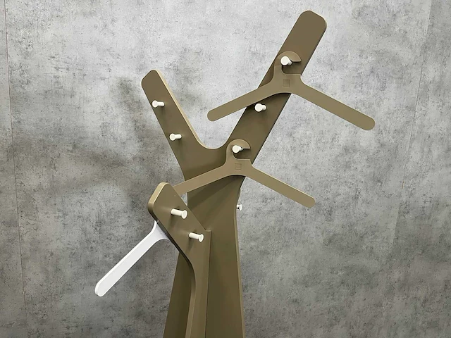 Cascando tree - staande design kapstok taupe - afbeelding 3 van  8
