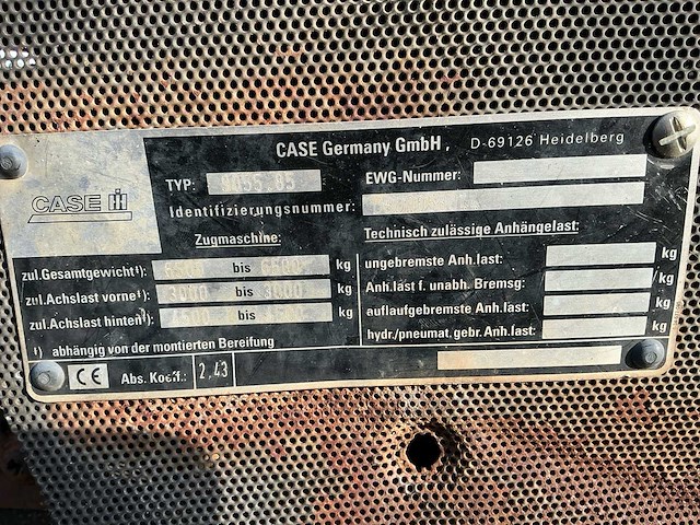 Case cs94 vierwielaangedreven landbouwtractor - afbeelding 57 van  60