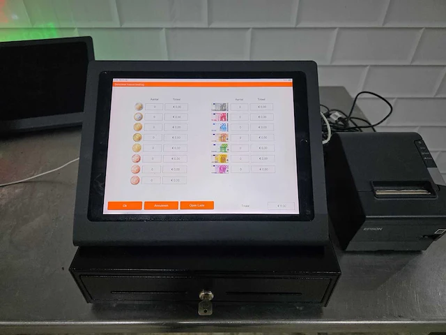 Cash it / apple - ipad pro 13" - digitaal touchscreen kassasysteem met epson bonnenprinter en kassalade - afbeelding 1 van  5