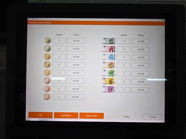 Cash it / apple - ipad pro 13" - digitaal touchscreen kassasysteem met epson bonnenprinter en kassalade - afbeelding 2 van  5
