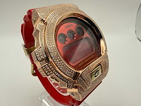 Casio g-shock "iced" | diamonds | red | new - afbeelding 4 van  8