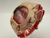 Casio g-shock "iced" | diamonds | red | new - afbeelding 5 van  8