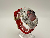 Casio g-shock "iced" | diamonds | red | new - afbeelding 2 van  8