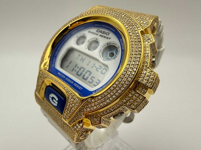 Casio g-shock "iced" | diamonds | white | new - afbeelding 5 van  8