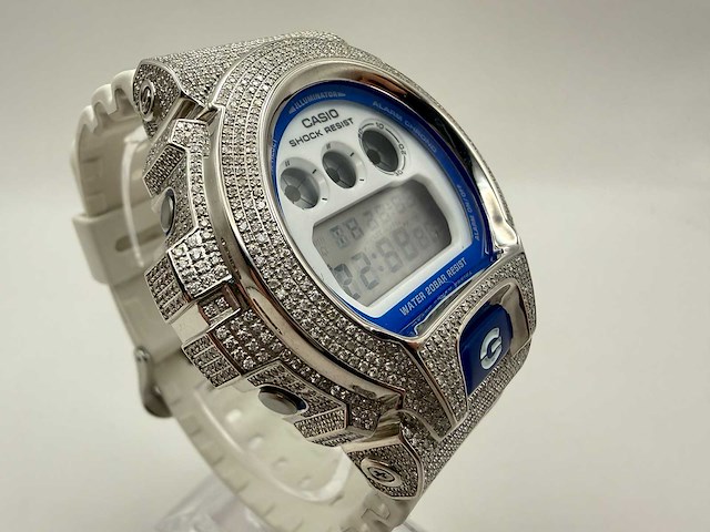Casio g-shock "iced" | diamonds | white | new - afbeelding 5 van  8