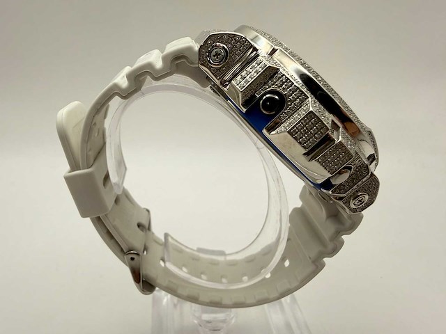 Casio g-shock "iced" | diamonds | white | new - afbeelding 7 van  8
