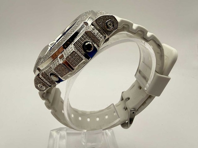 Casio g-shock "iced" | diamonds | white | new - afbeelding 8 van  8