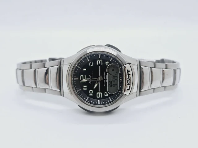 Casio illuminator telememo 30 world time lcd horloge - afbeelding 3 van  10