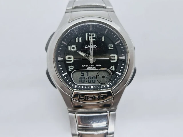 Casio illuminator telememo 30 world time lcd horloge - afbeelding 7 van  10