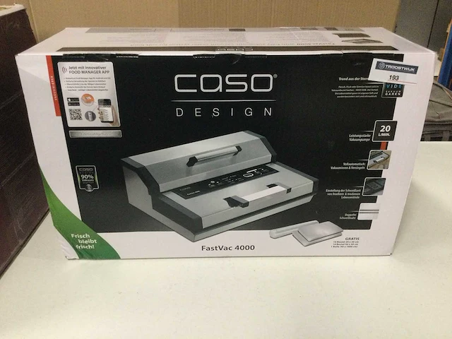 Caso - fast vac 4000 - vacumeerapparaat. - afbeelding 2 van  3