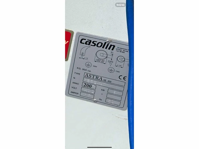 Casolin - 2007 - astra se 400 - formaatcirkelzaagmachine - afbeelding 2 van  12