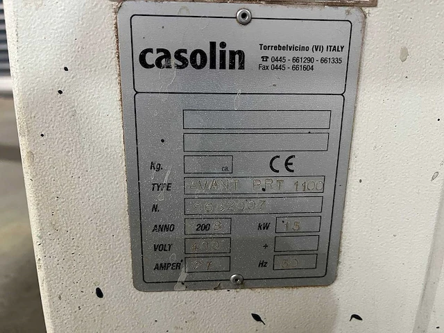 Casolin - avant rrt 1100 - breedbandschuurmachine - afbeelding 10 van  32