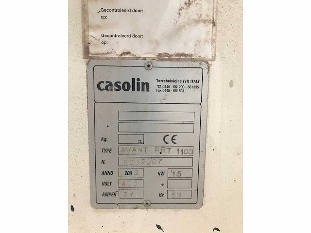 Casolin - avant rrt 1100 - breedbandschuurmachine - afbeelding 26 van  32