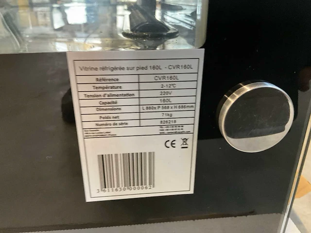 Casselin cvr160l koelvitrine - afbeelding 2 van  4