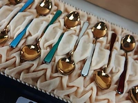 Cassette met 925/sterling gemerkte lepeltjes (noors) - afbeelding 2 van  5