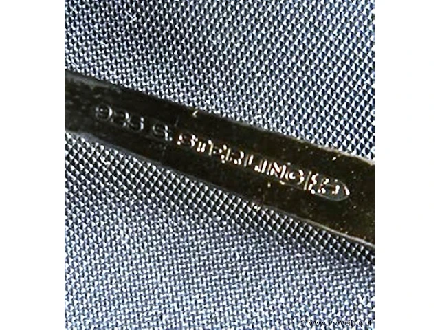 Cassette met 925/sterling gemerkte lepeltjes (noors) - afbeelding 3 van  5