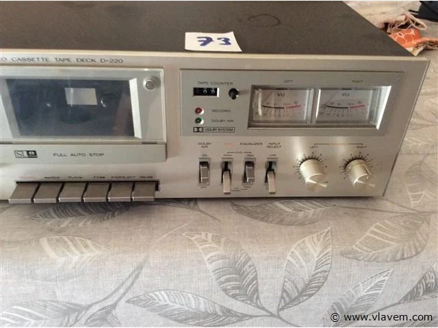 Cassettendeck hitachi d-220 - afbeelding 2 van  4