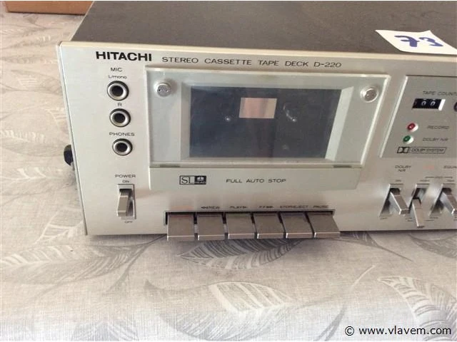 Cassettendeck hitachi d-220 - afbeelding 3 van  4