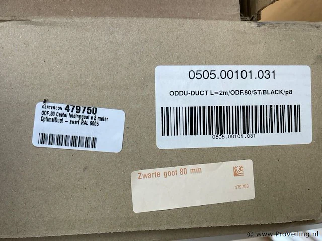 Castel leidinggoot 80 mm 8 stuks á 2 meter optimal duo - zwart ral 9005 - afbeelding 2 van  3