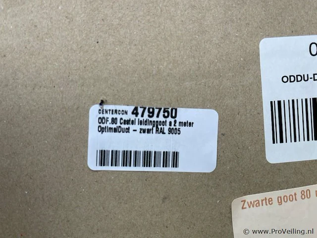 Castel leidinggoot 80 mm 8 stuks á 2 meter optimal duo - zwart ral 9005 - afbeelding 3 van  3