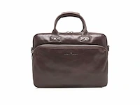 Castelijn en beerens laptoptas / werktas / aktetas 15.6 inch firenze business bruin - afbeelding 1 van  1