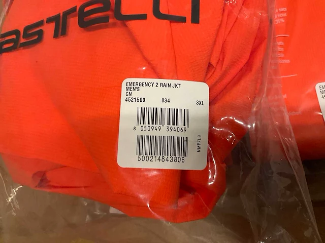 Castelli emergency rainjacket maat 3xl - afbeelding 2 van  2