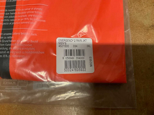 Castelli emergency rainjacket maat 3xl - afbeelding 2 van  2