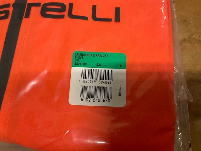Castelli emergency rainjacket maat l - afbeelding 2 van  2