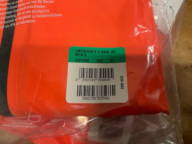 Castelli emergency rainjacket maat xl - afbeelding 2 van  2