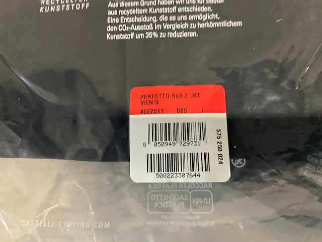 Castelli fietsjack maat l - afbeelding 2 van  2