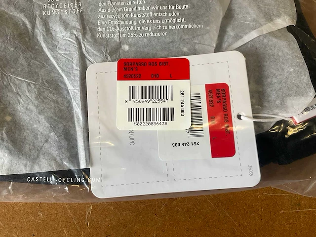 Castelli sorpasso ros bibt wielrenbroek maat l - afbeelding 2 van  2