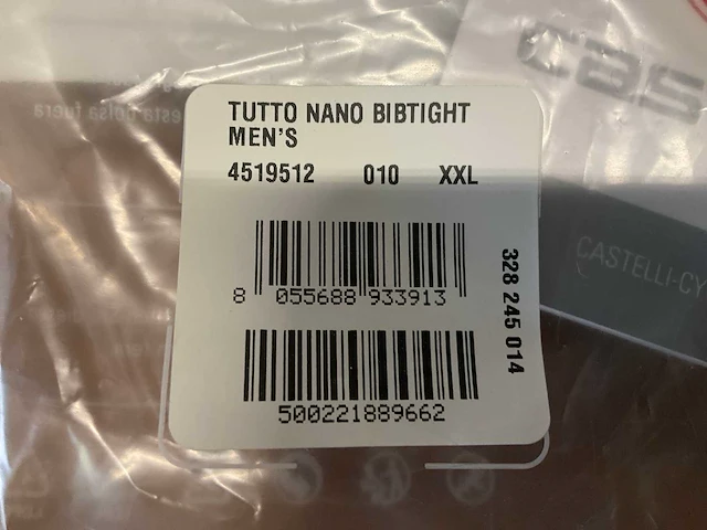Castelli tuto nano wielrenbroek maat xxl - afbeelding 2 van  2