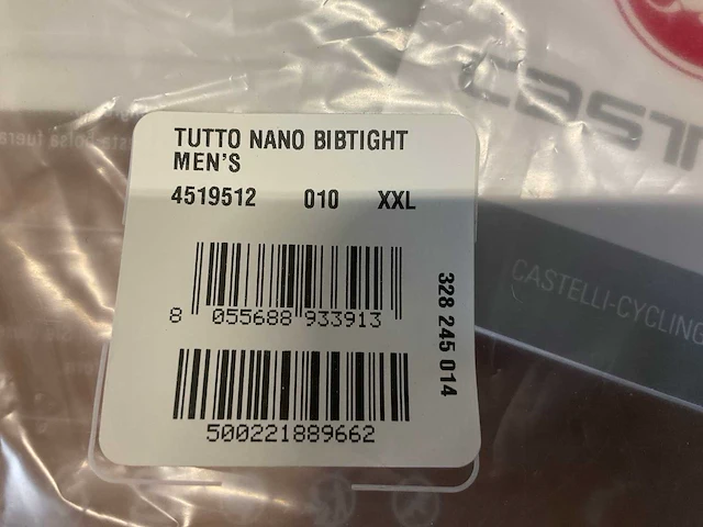 Castelli tuto nano wielrenbroek maat xxl - afbeelding 2 van  2