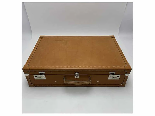 Castiglioni giovanni brown leather suitcase - 70697 - afbeelding 4 van  8