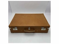 Castiglioni giovanni brown leather suitcase - 70697 - afbeelding 4 van  8