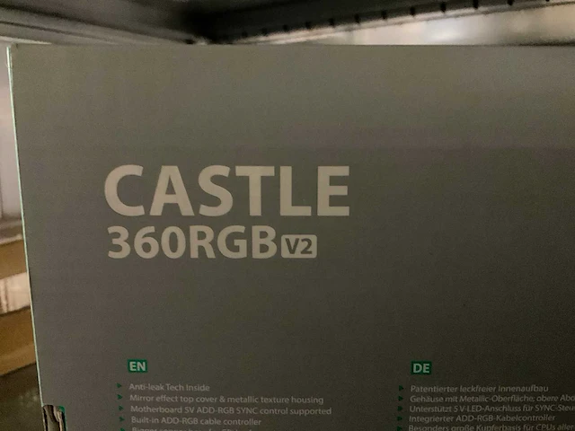 Castle 360 rgb liquid cooler - afbeelding 3 van  3