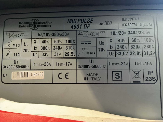 Castolin eutectic migpuls 4001 dp lasapparaat - afbeelding 3 van  11