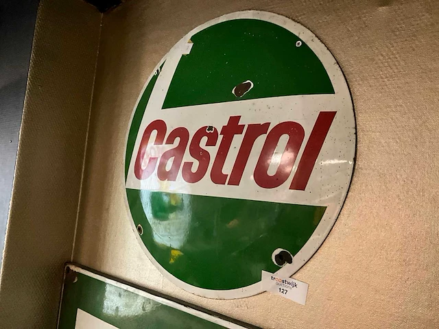 Castrol service reclamebord - afbeelding 1 van  2