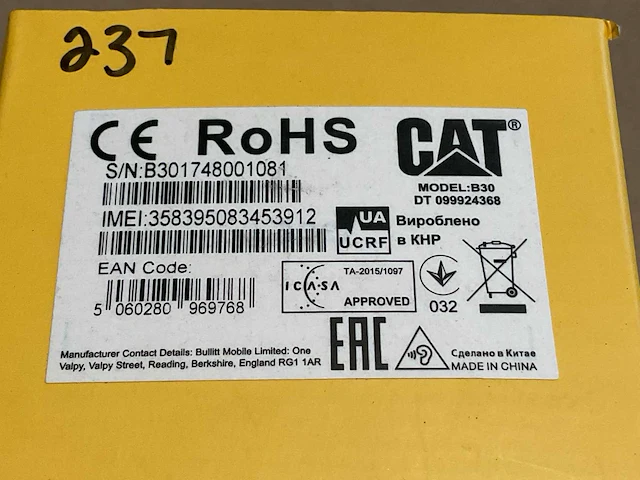 Cat b30 mobiele telefoon (2x) - afbeelding 5 van  6