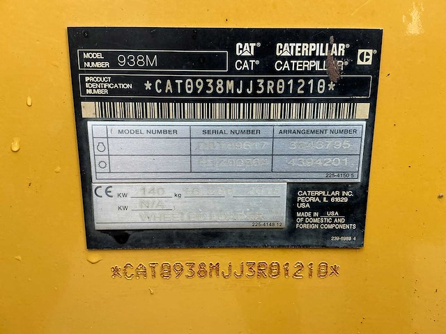Cat / caterpillar 938m wiellader / shovel - afbeelding 29 van  37