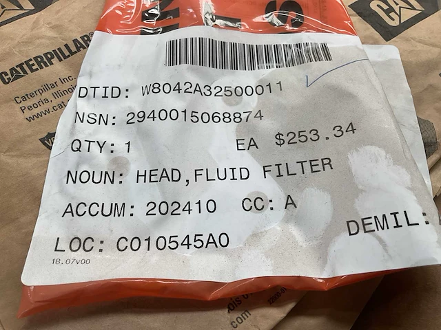 Cat fluid filter head - afbeelding 5 van  5