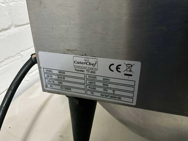 Caterchef tt-300 toaster - afbeelding 6 van  6