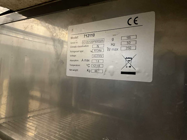 Catercool 712110 pizzawerkbank - afbeelding 9 van  9