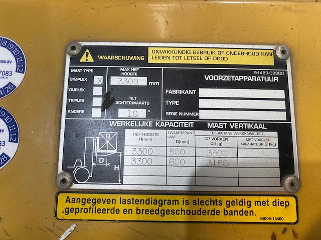 Caterpillar - 2001 - gp 35 k - vorkheftruck - afbeelding 6 van  15