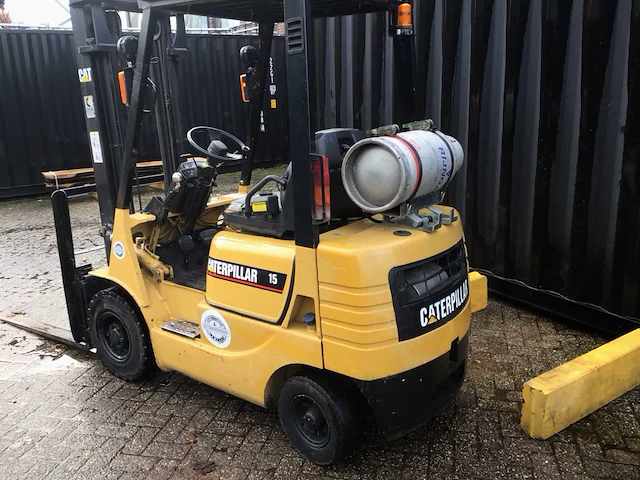 Caterpillar - gp15 - vorkheftruck 4444 uur mitsubishi motor - afbeelding 9 van  13