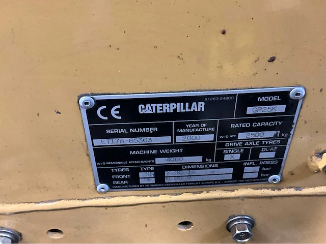 Caterpillar - gp25k - lpg - afbeelding 11 van  22